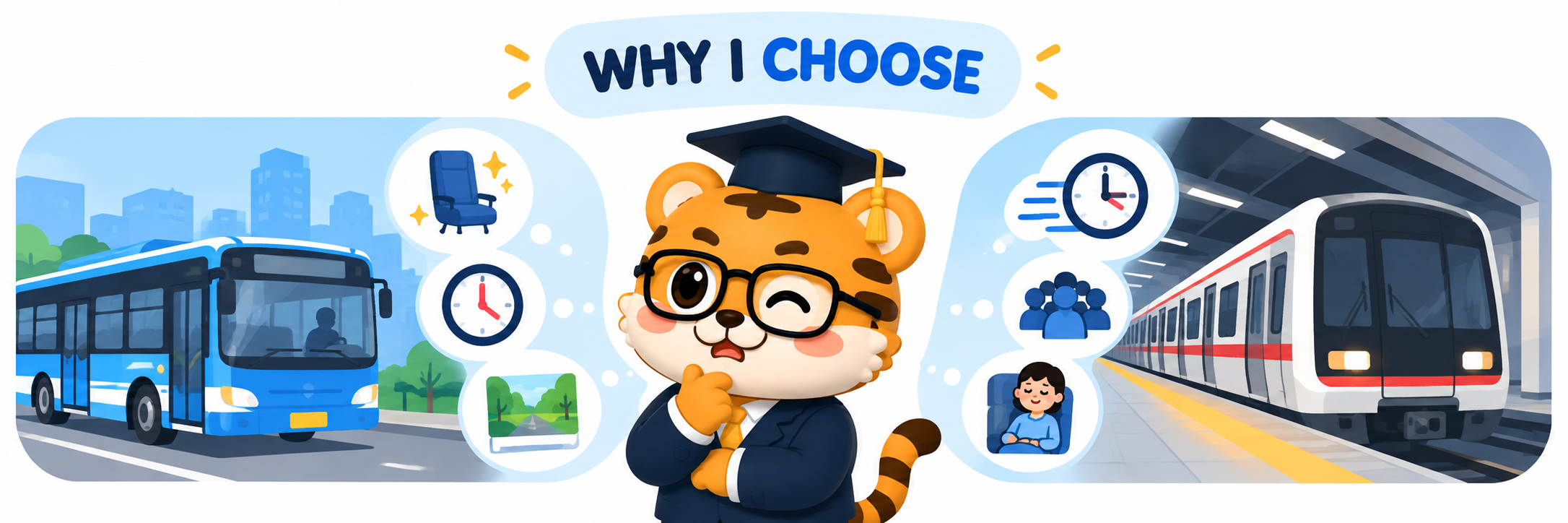 Choosing how to travel around town